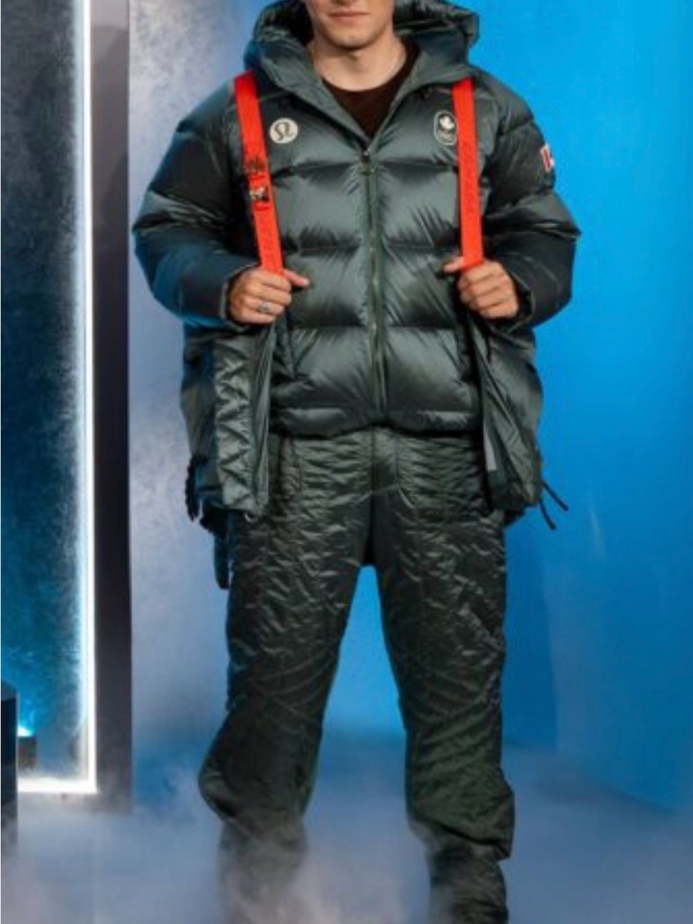 Lululemon 2026 Olympic Team Canada Quilted Insulated Pants Worn at Closing Cerem - Picture 2 of 12